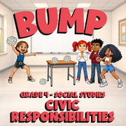 Civic Responsibilities BUMP Socials Game - No Prep Grade 4 Review Activity
