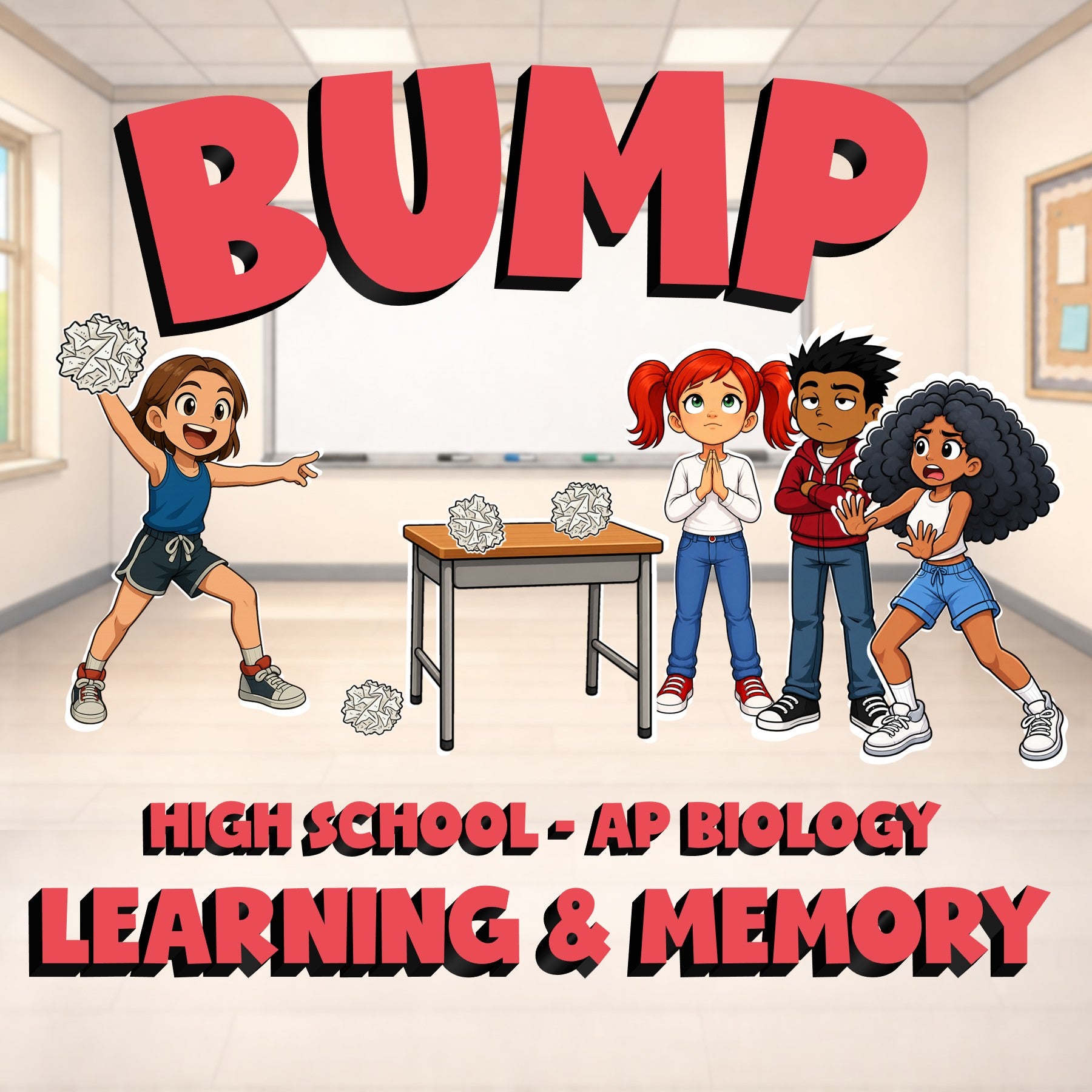 Learning & Memory BUMP Science Game - No Prep AP Biology Review Activity