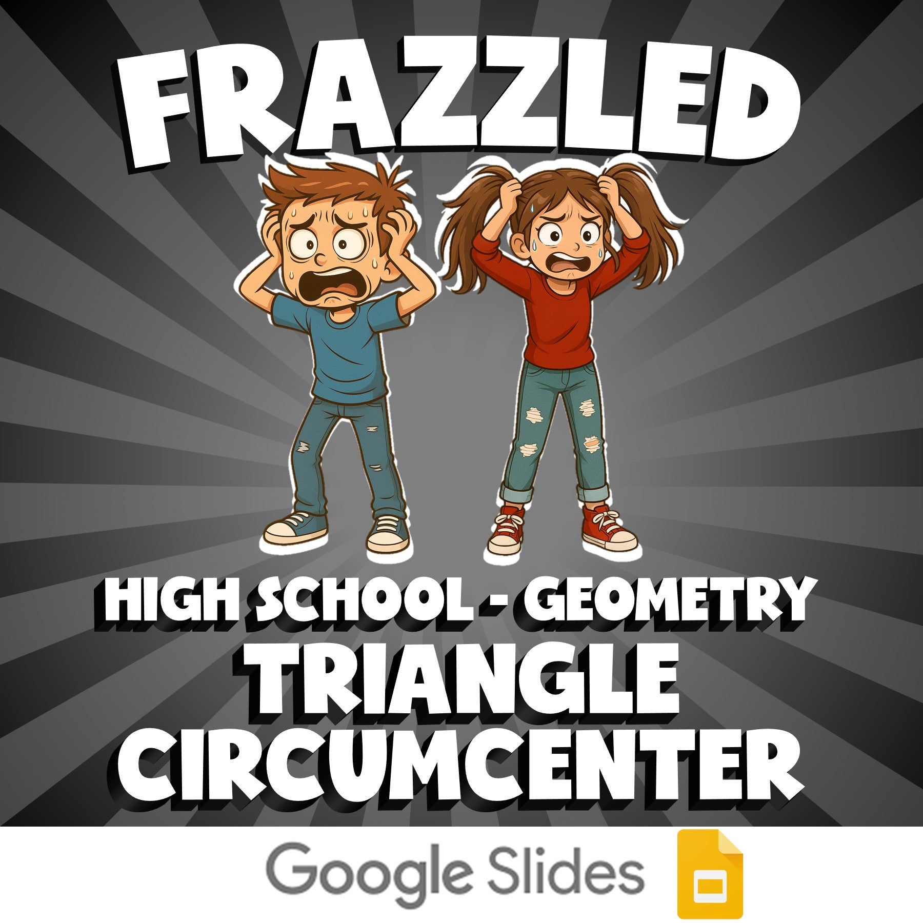 Triangle Circumcenter FRAZZLED Math Game - No Prep Geometry Review Activity