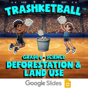 Deforestation & Land Use TRASHKETBALL Science Game - No Prep Grade 6 Review