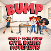 Civil Rights Movements BUMP Socials Game - No Prep Grade 8 Review Activity