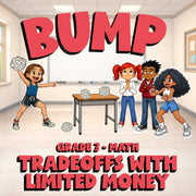 Tradeoffs with Limited Money BUMP Math Game - No Prep Grade 3 Review Activity