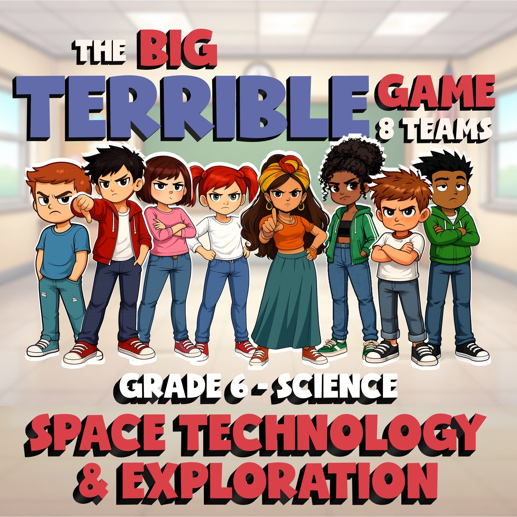 Space Technology & Exploration BIG TERRIBLE GAME - Grade 6 Science Review