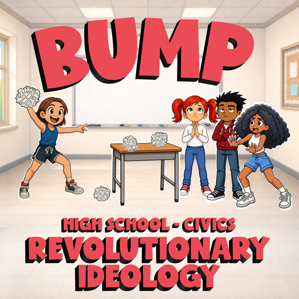 Revolutionary Ideology BUMP Civics Game - No Prep Review Activity