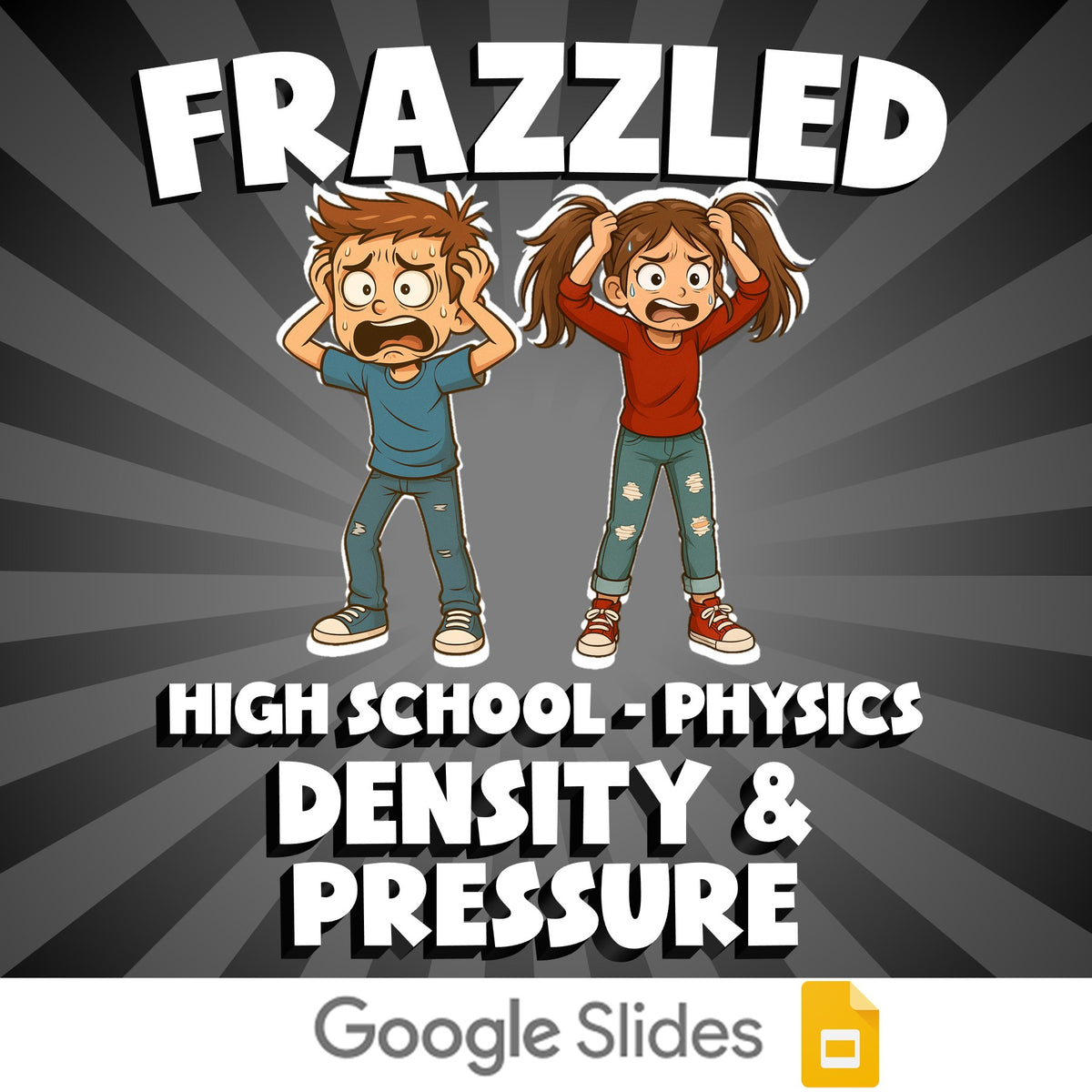 Density & Pressure FRAZZLED Science Game - No Prep Physics Review Activity