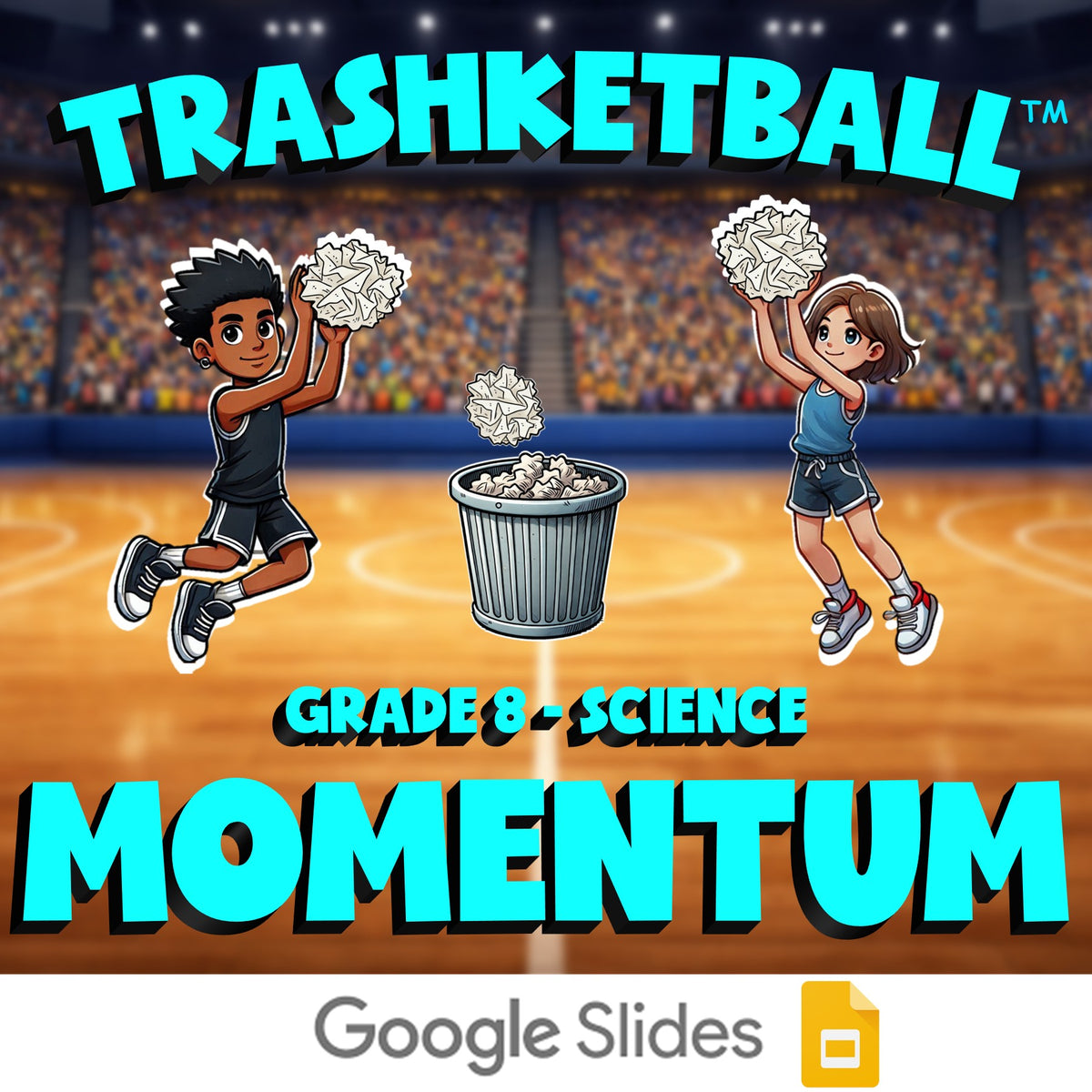 Momentum TRASHKETBALL Science Game - No Prep Grade 8 Review Activity
