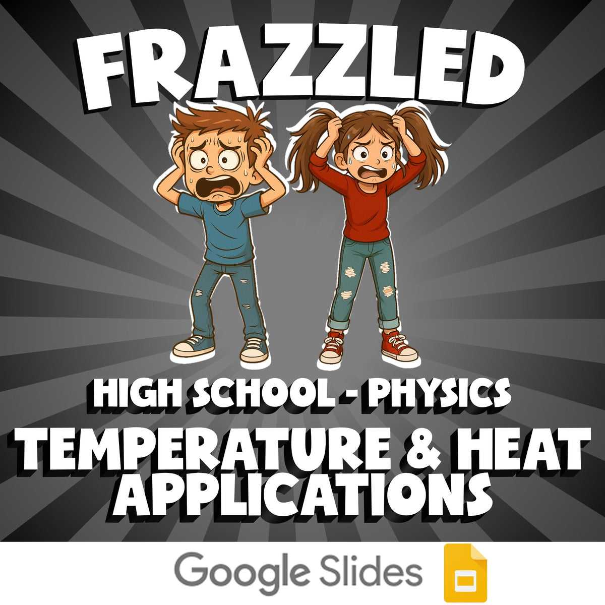 Temperature & Heat Applications FRAZZLED Science Game - No Prep Physics Review