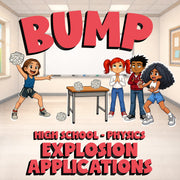 Explosion Applications BUMP Science Game - No Prep Physics Review Activity