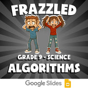 Algorithms FRAZZLED Science Game - No Prep Grade 9 Review Activity