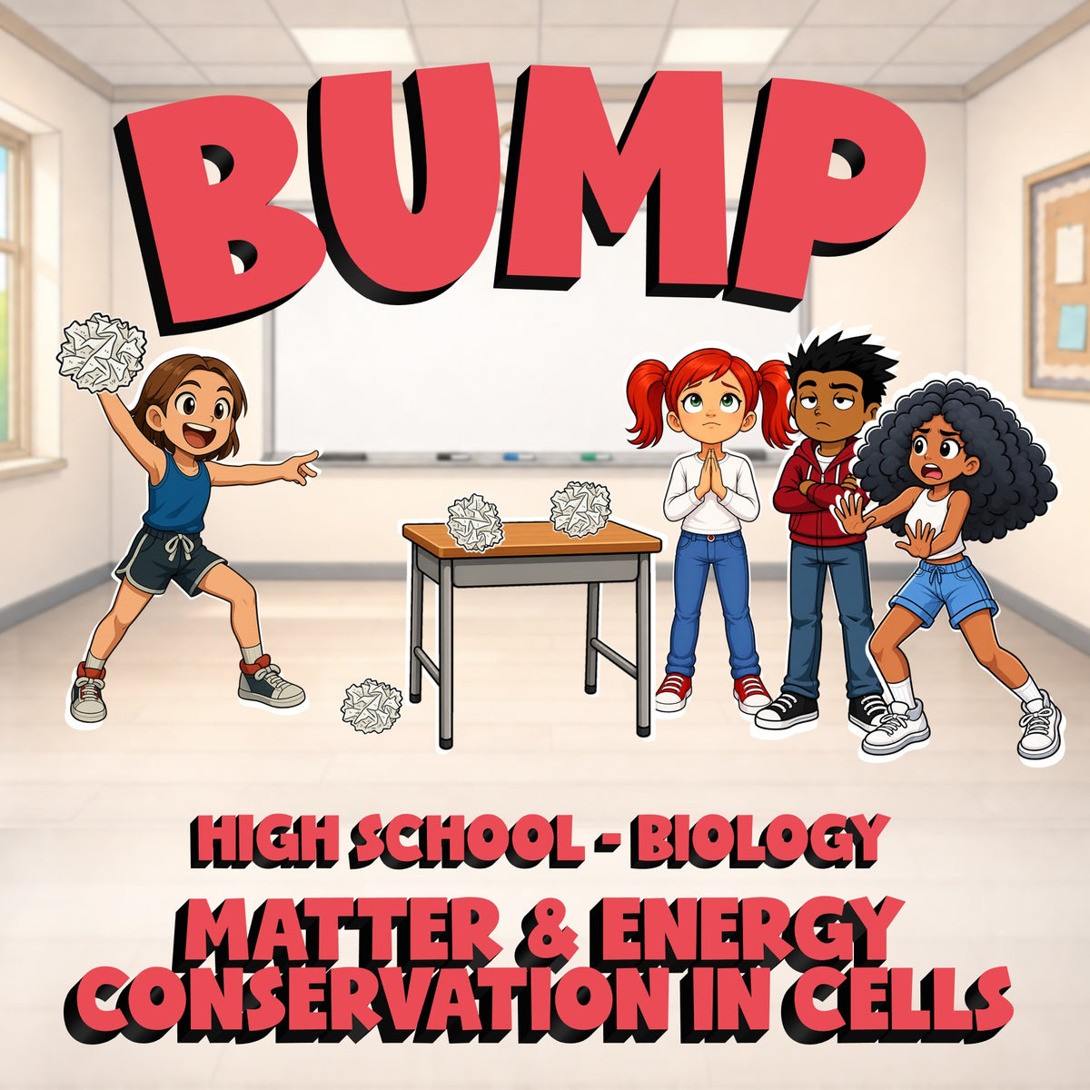 Matter & Energy Conservation in Cells BUMP Science Game - No Prep Biology Review