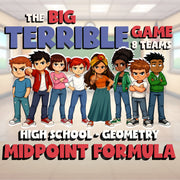 Midpoint Formula BIG TERRIBLE GAME - No Prep Geometry Math Review Activity