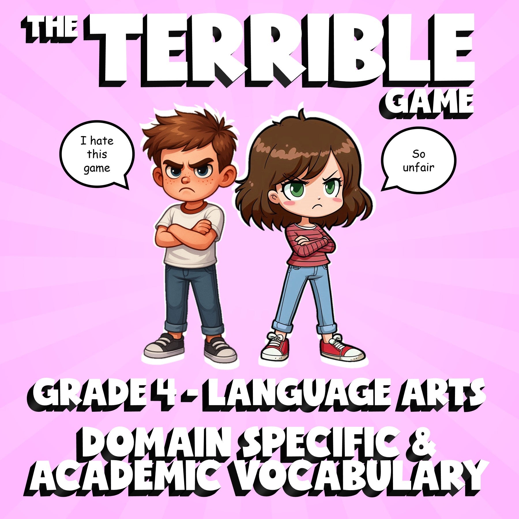 Domain Specific & Academic Vocabulary THE TERRIBLE GAME - Grade 4 ELA Review