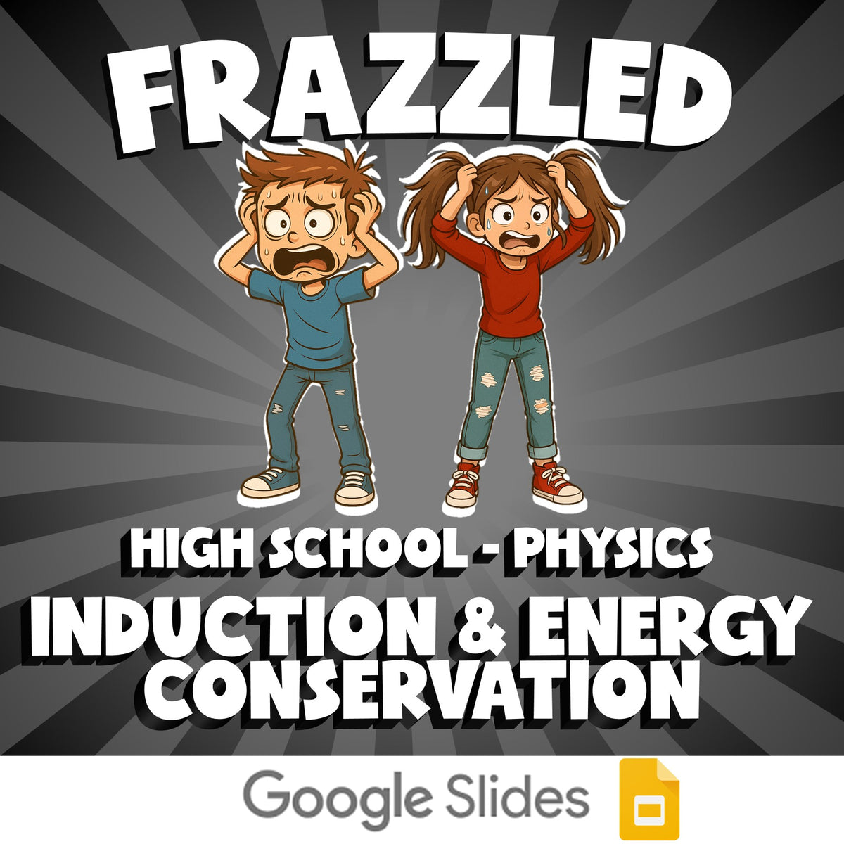 Induction & Energy Conservation FRAZZLED Science Game - No Prep Physics Review