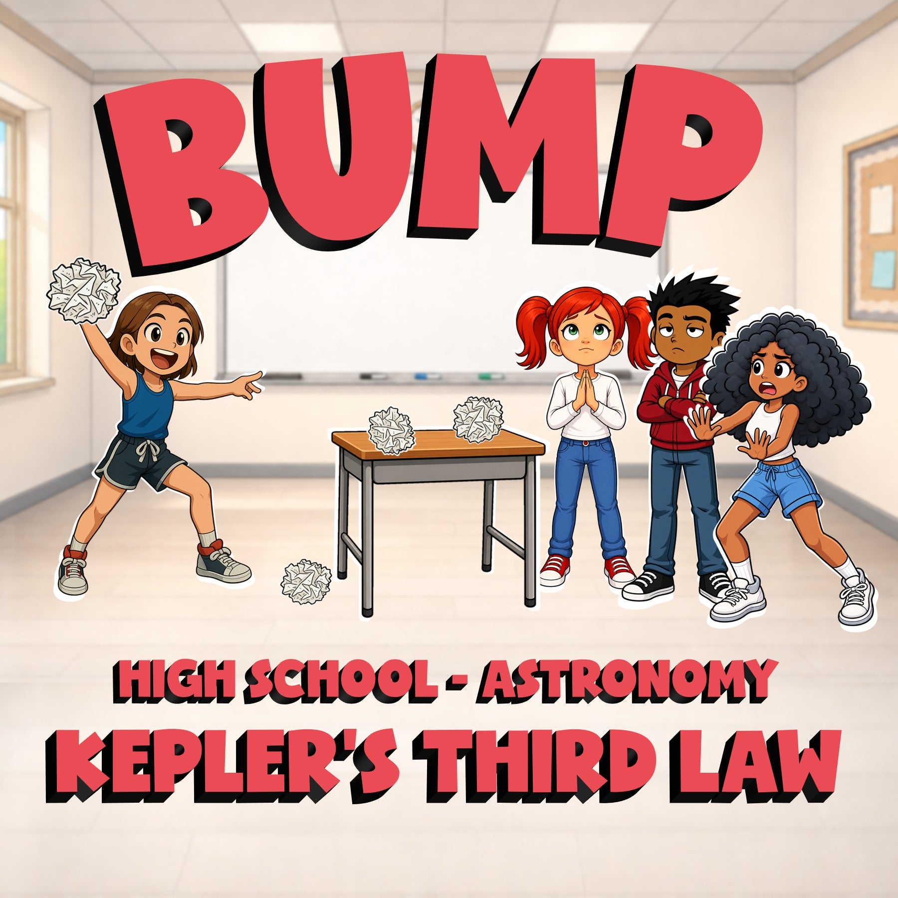 Kepler’s Third Law BUMP Science Game - No Prep Astronomy Review Activity