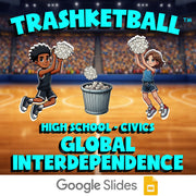 Global Interdependence TRASHKETBALL Civics Game - No Prep Review Activity