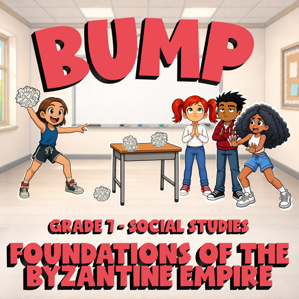 Foundations of the Byzantine Empire BUMP Socials Game - No Prep Grade 7 Review