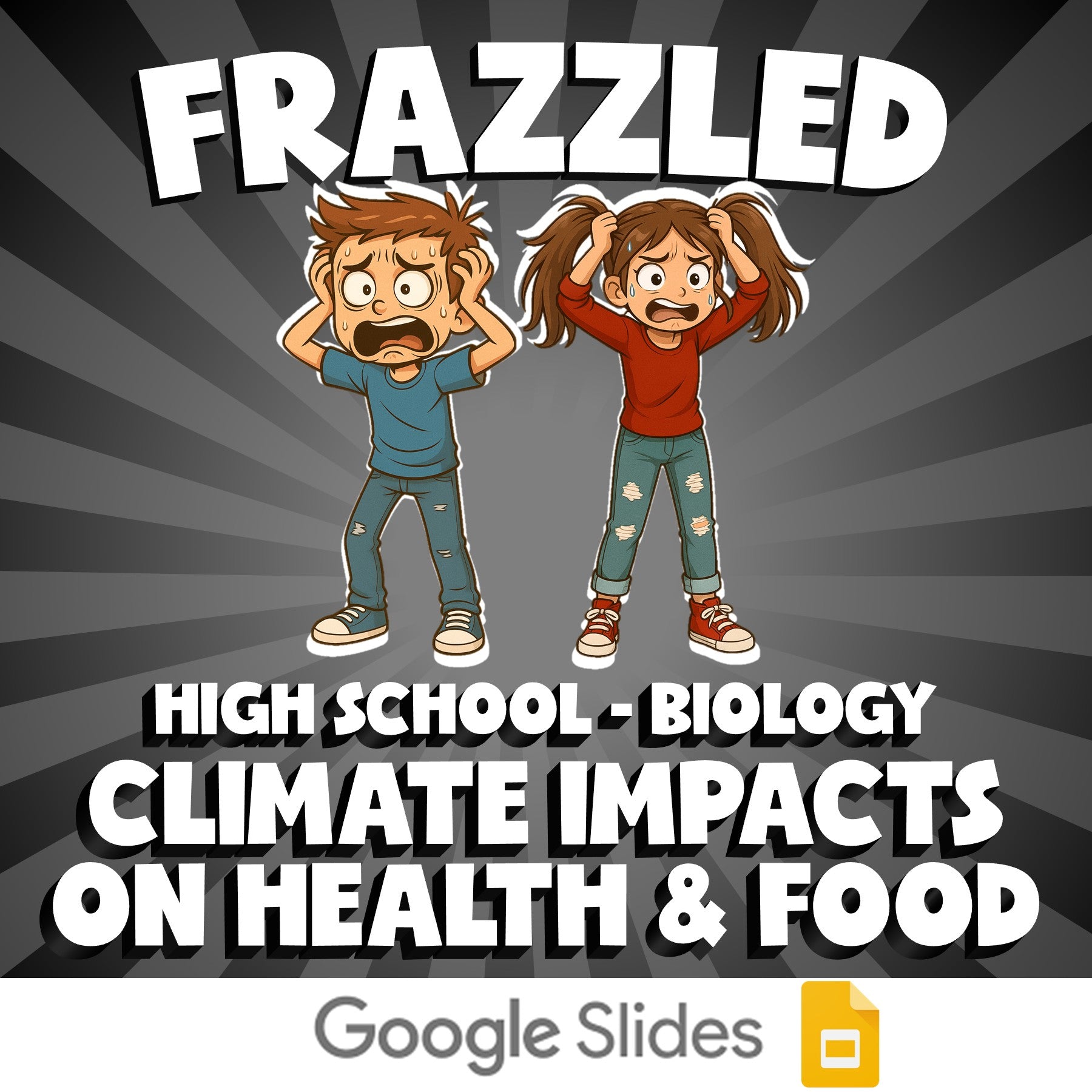 Climate Impacts on Health & Food FRAZZLED Science Game - No Prep Biology Review
