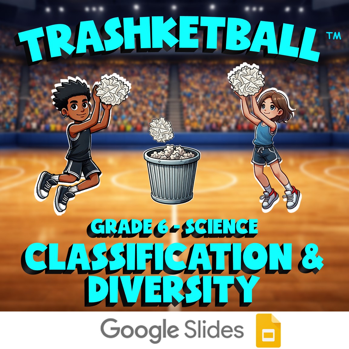 Classification & Diversity TRASHKETBALL Science Game - No Prep Grade 6 Review