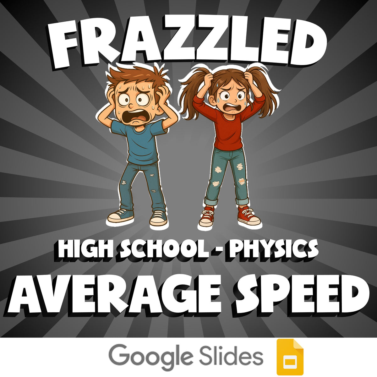 Average Speed FRAZZLED Science Game - No Prep Physics Review Activity