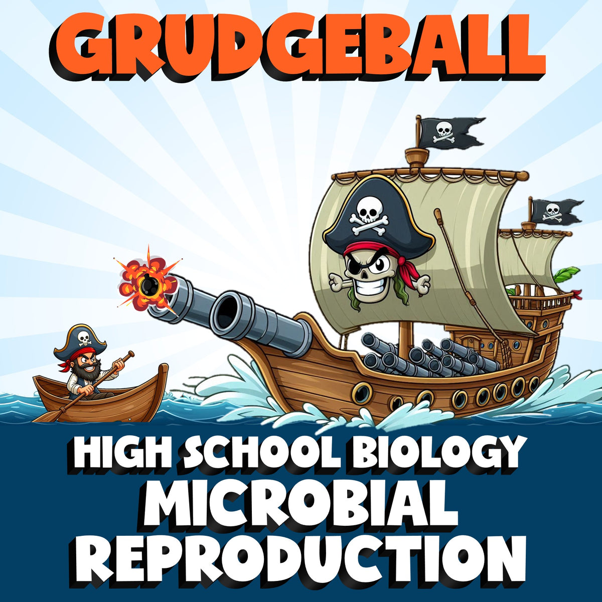 Microbial Reproduction GRUDGEBALL Science Game - No Prep Biology Review Activity