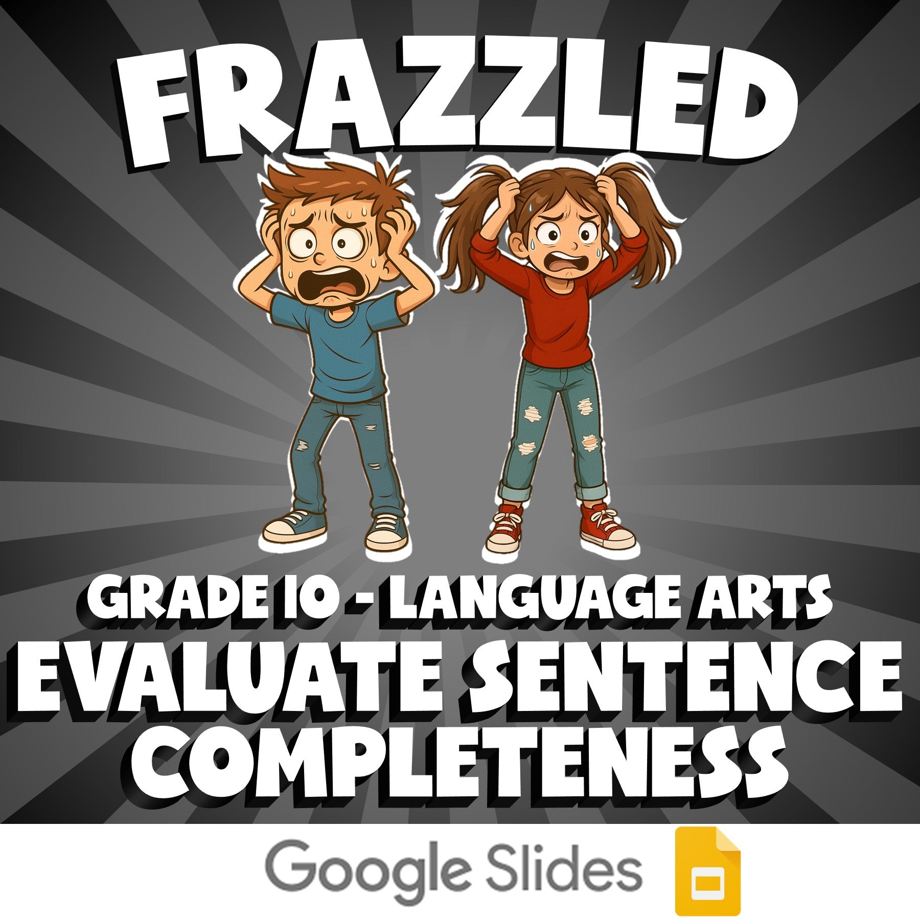 Evaluate Sentence Completeness FRAZZLED ELA Game - No Prep Grade 10 Review