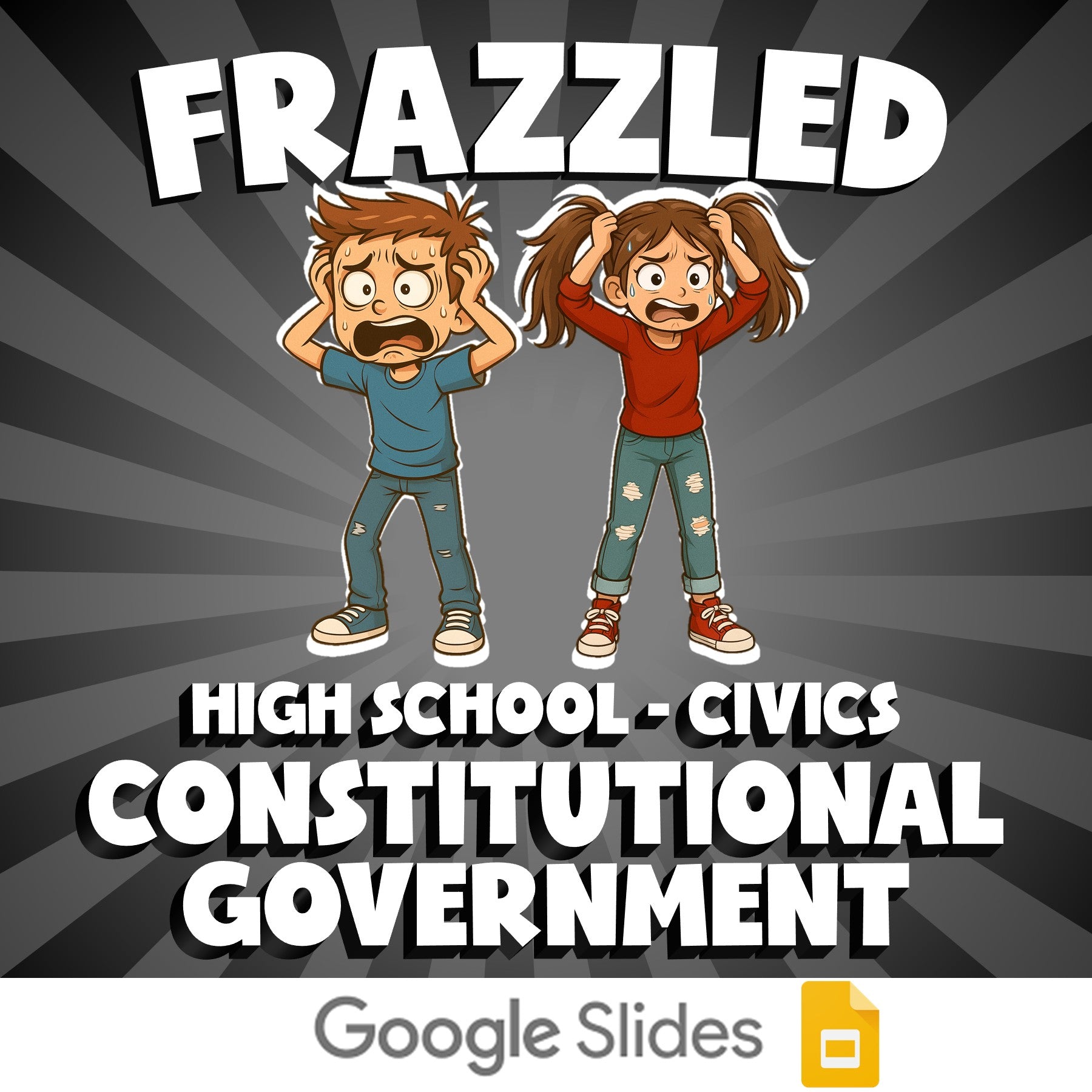 Constitutional Government FRAZZLED Civics Game - No Prep Review Activity