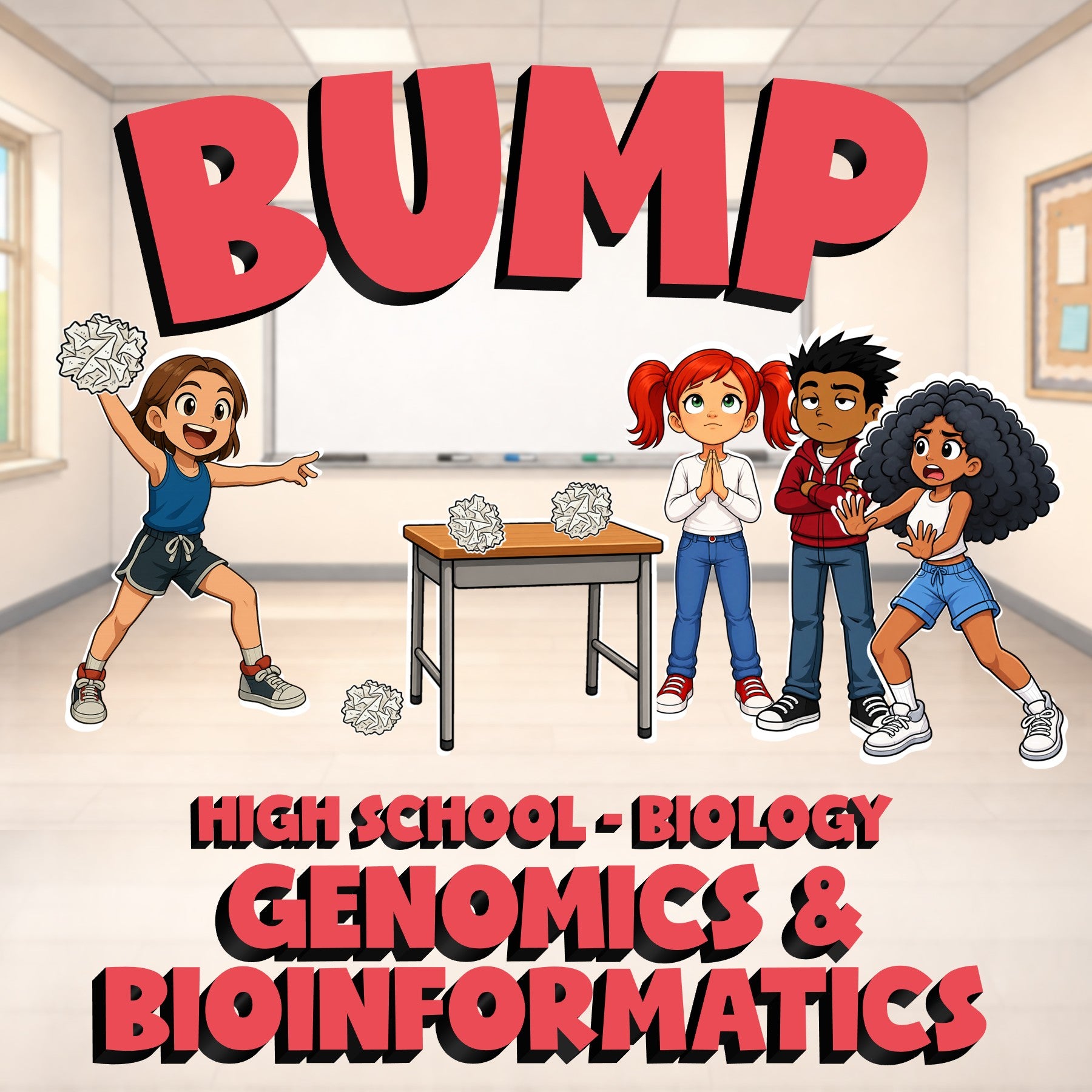 Genomics & Bioinformatics BUMP Science Game - No Prep Biology Review Activity