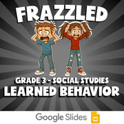 Learned Behavior FRAZZLED Socials Game - No Prep Grade 3 Review Activity
