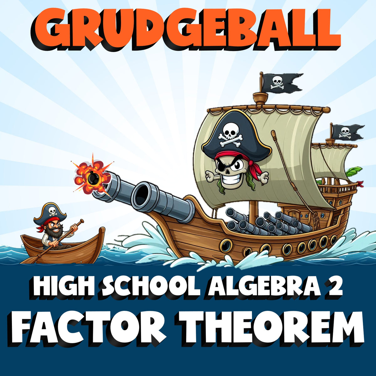 Factor Theorem GRUDGEBALL Math Game - No Prep Algebra 2 Review Activity