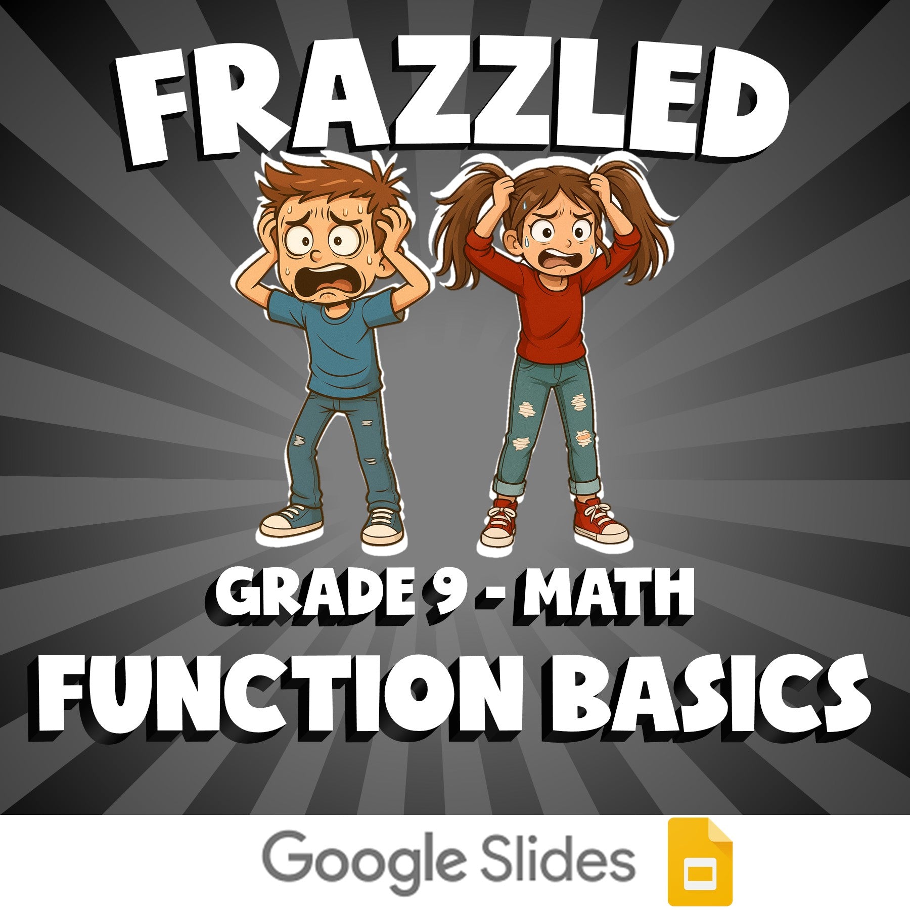 Function Basics FRAZZLED Math Game - No Prep Grade 9 Review Activity