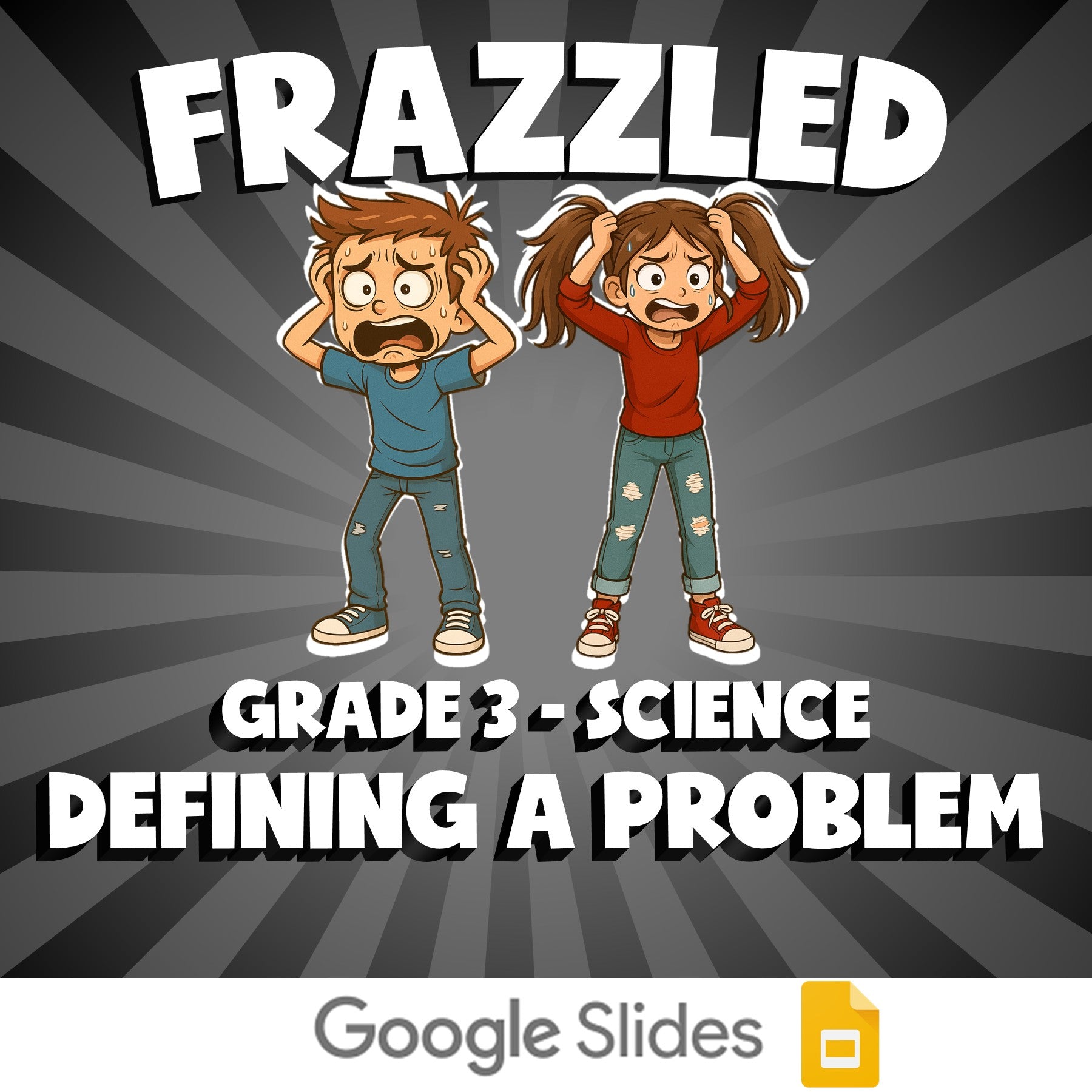 Defining a Problem FRAZZLED Science Game - No Prep Grade 3 Review Activity