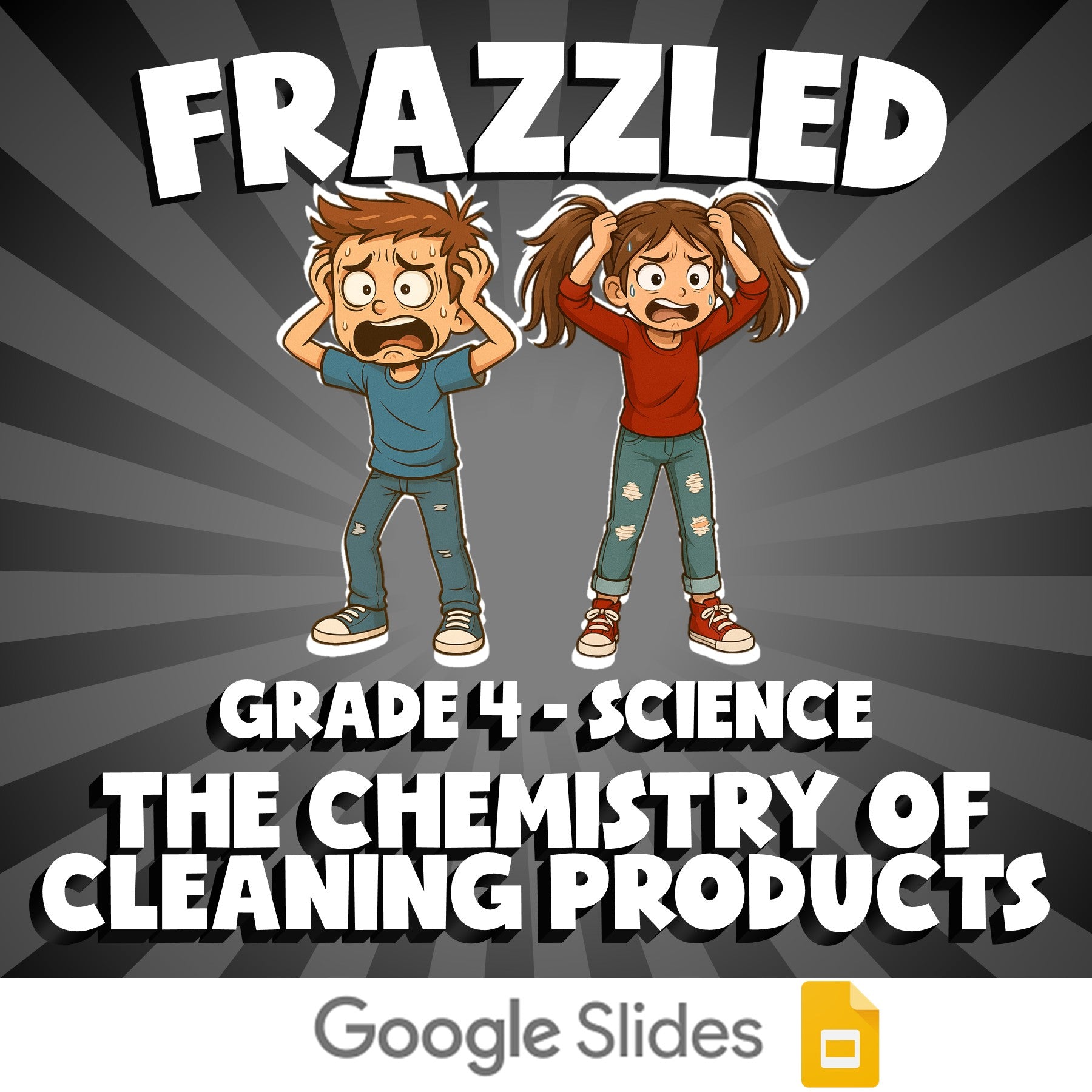 The Chemistry of Cleaning Products FRAZZLED Science Game - No Prep Grade 4