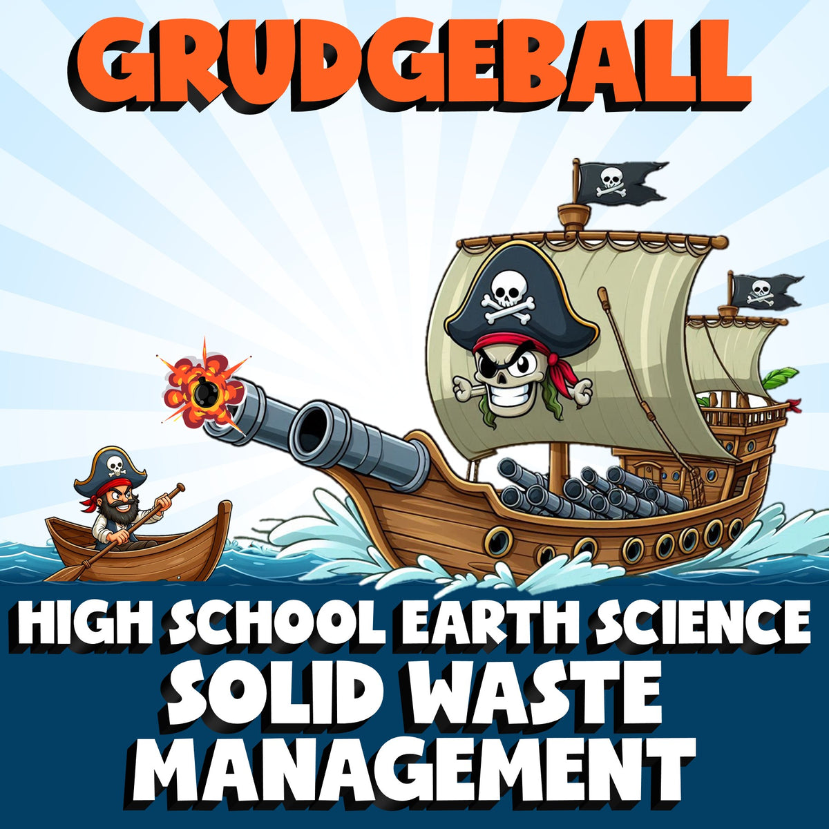 Solid Waste Management GRUDGEBALL Game - No Prep Earth Science Review Activity