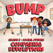 Comparing Revolutions BUMP Socials Game - No Prep Grade 8 Review Activity