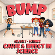 Cause & Effect in Science BUMP Science Game - No Prep Grade 3 Review Activity
