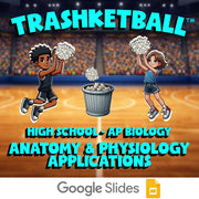 Anatomy & Physiology Applications TRASHKETBALL Science Game - No Prep AP Biology