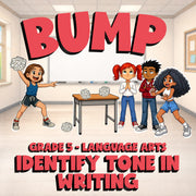 Identify Tone in Writing BUMP ELA Game - No Prep Grade 5 Review Activity