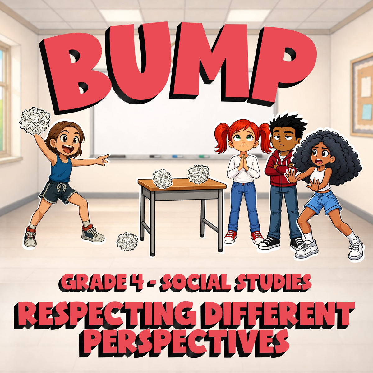 Respecting Different Perspectives BUMP Socials Game - No Prep Grade 4 Review