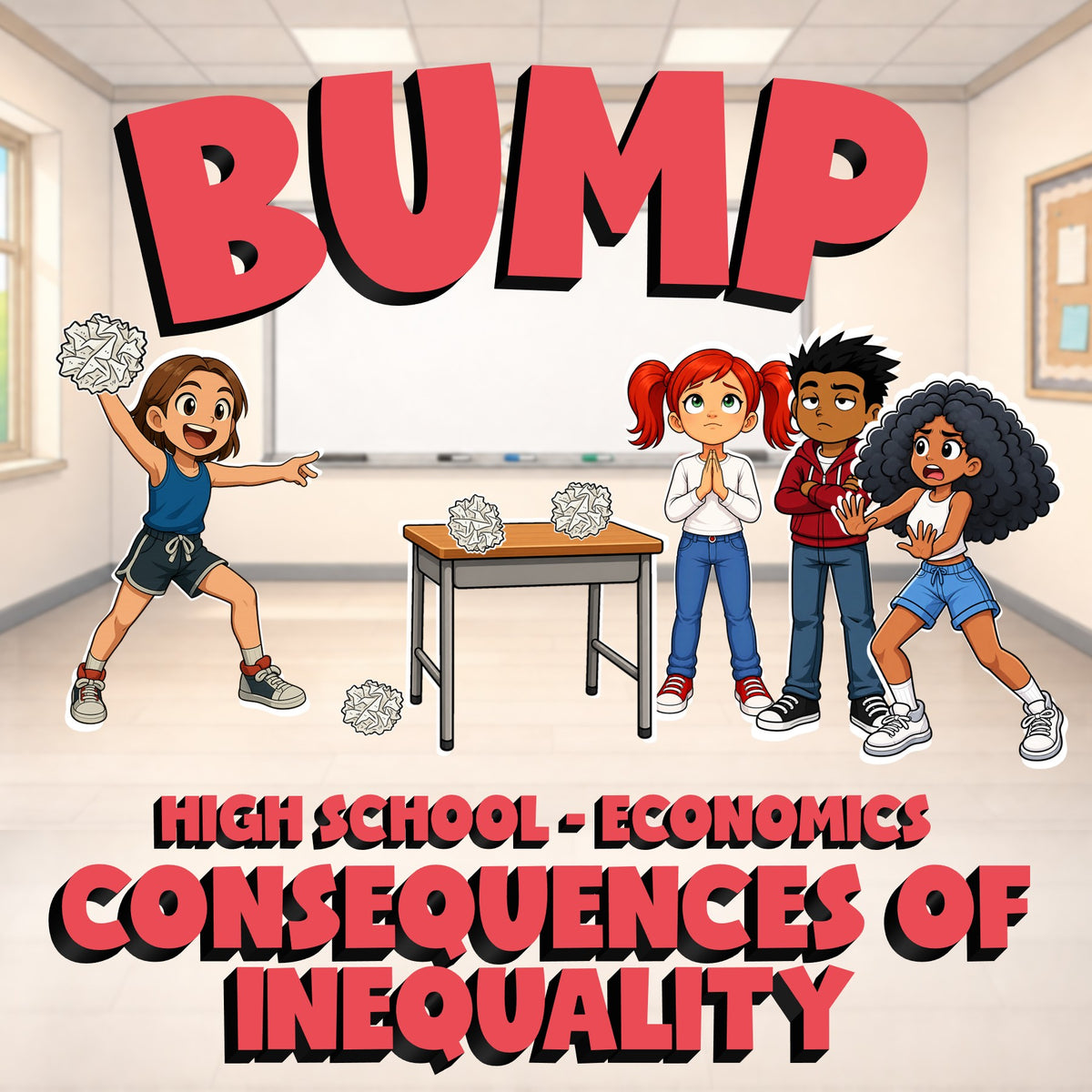 Consequences of Inequality BUMP Economics Game - No Prep Review Activity