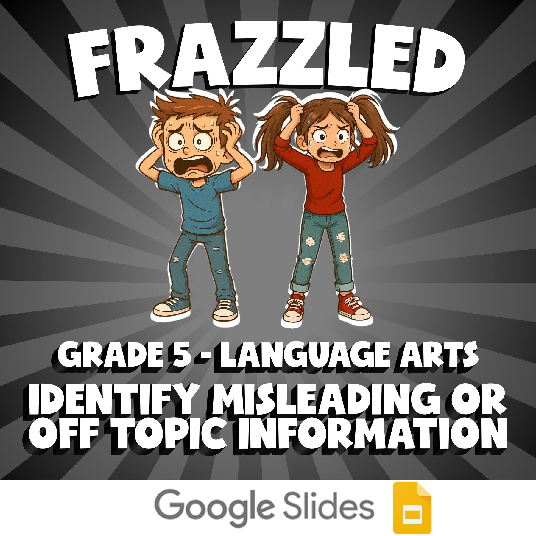 Identify Misleading or Off Topic Information FRAZZLED ELA Game - No Prep Grade 5