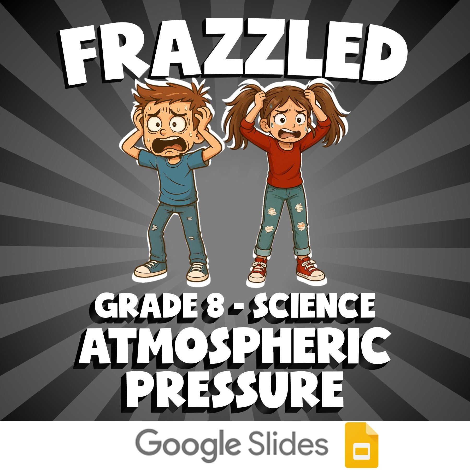 Atmospheric Pressure FRAZZLED Science Game - No Prep Grade 8 Review Activity