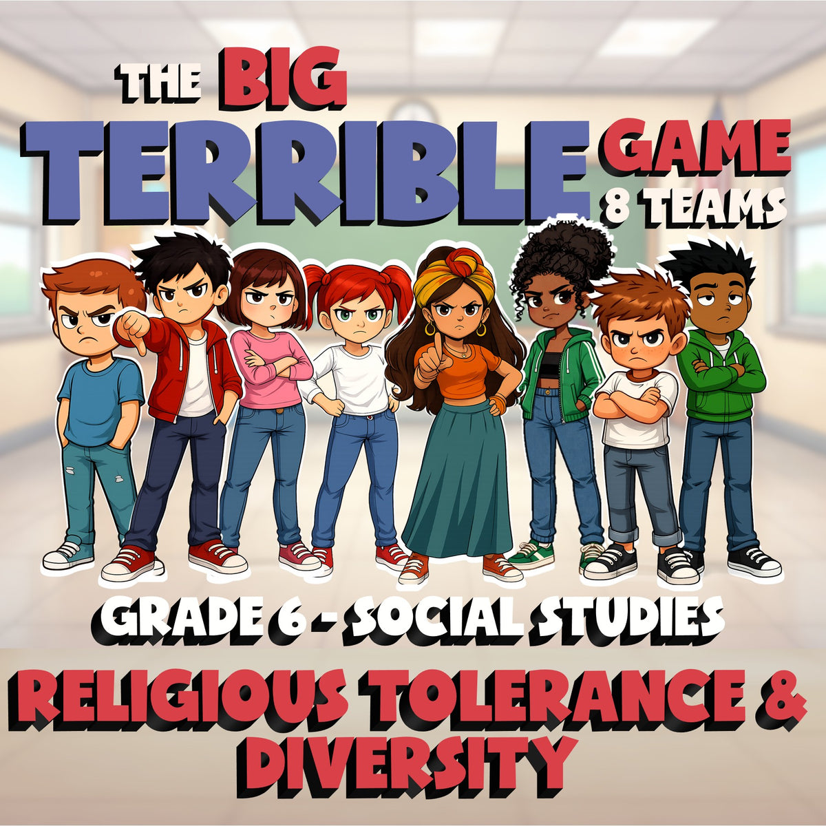 Religious Tolerance & Diversity BIG TERRIBLE GAME - Grade 6 Socials Review