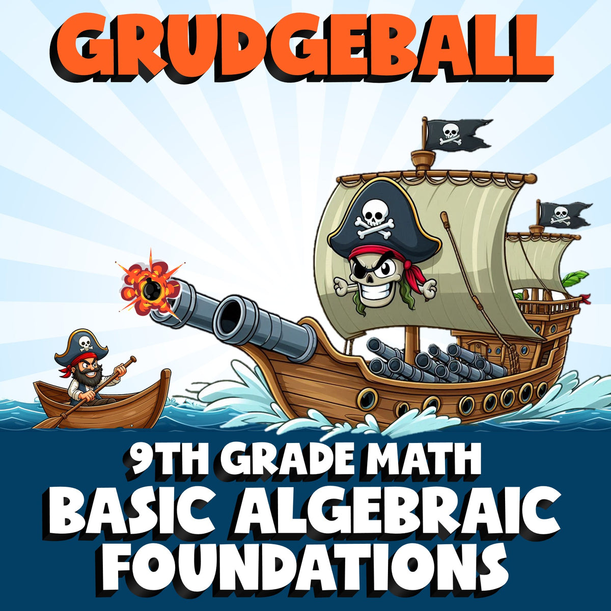 Basic Algebraic Foundations GRUDGEBALL Math Game - No Prep Grade 9 Review
