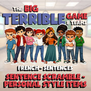 Sentence Scramble - Personal Style Items BIG TERRIBLE GAME - French Exercise