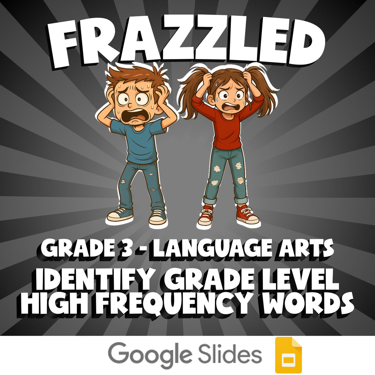 Identify Grade Level High Frequency Words FRAZZLED ELA Game - No Prep Grade 3