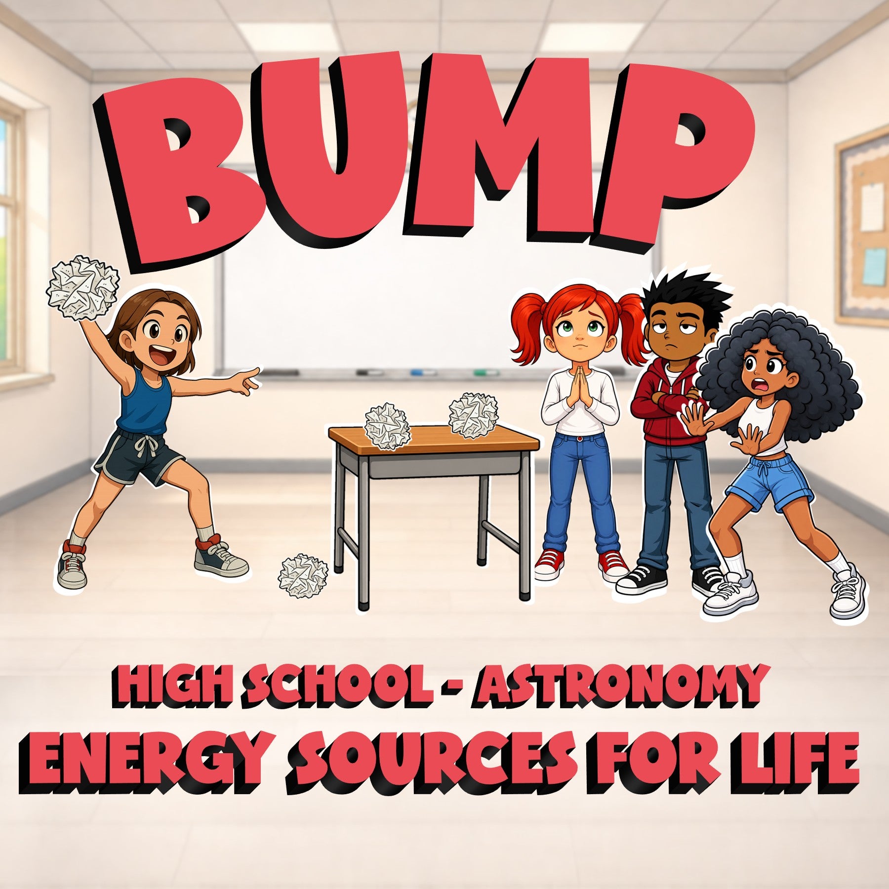 Energy Sources for Life BUMP Science Game - No Prep Astronomy Review Activity