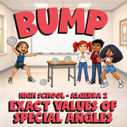Exact Values of Special Angles BUMP Math Game - No Prep Algebra 2 Review