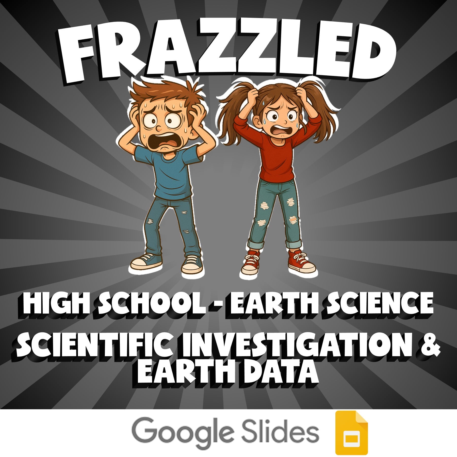 Scientific Investigation & Earth Data FRAZZLED Game - No Prep Earth Science