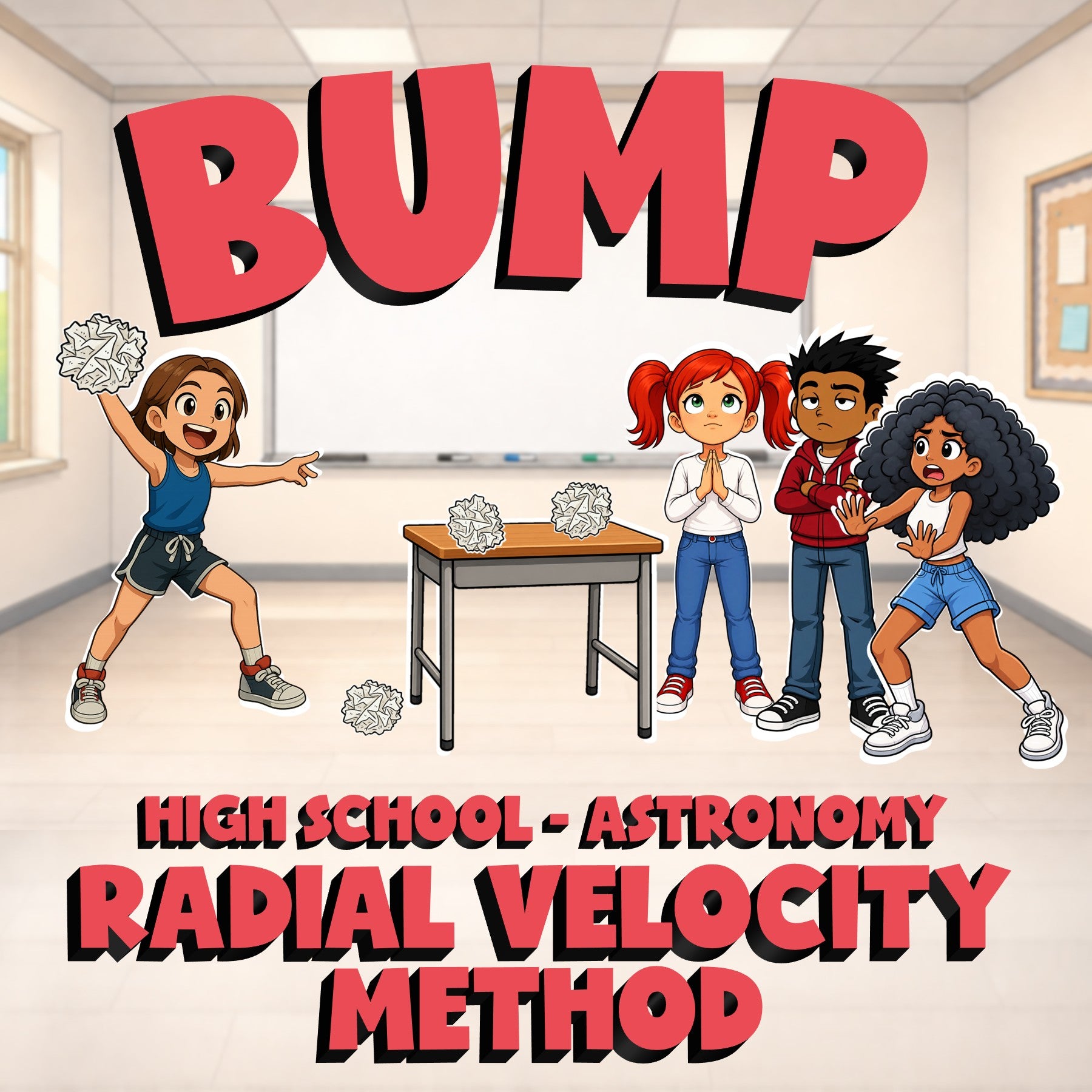 Radial Velocity Method BUMP Science Game - No Prep Astronomy Review Activity