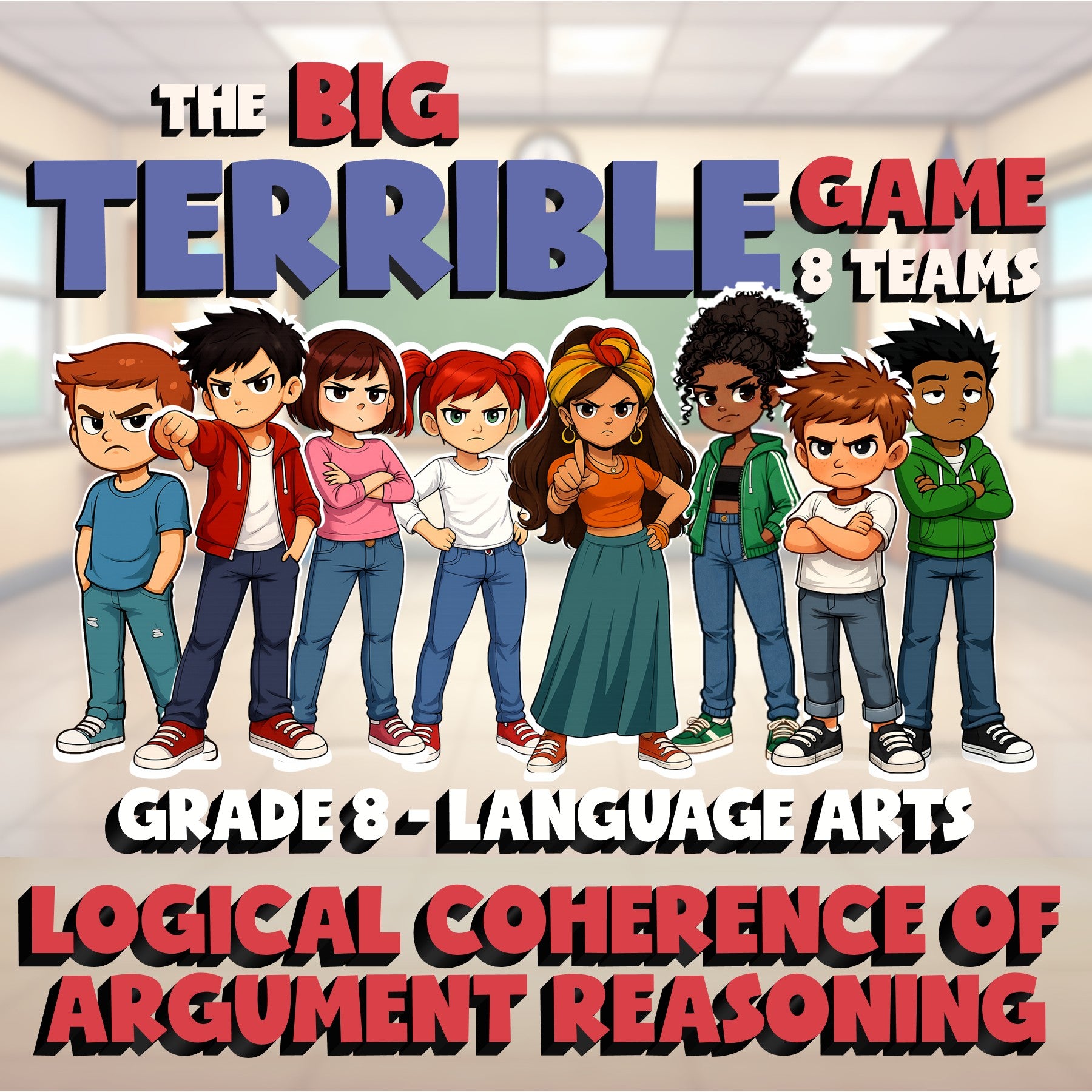 Logical Coherence of Argument Reasoning BIG TERRIBLE GAME - Grade 8 ELA Review